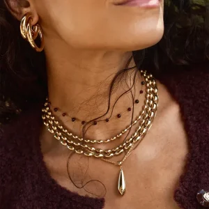 Collier Loryn - Acier Doré