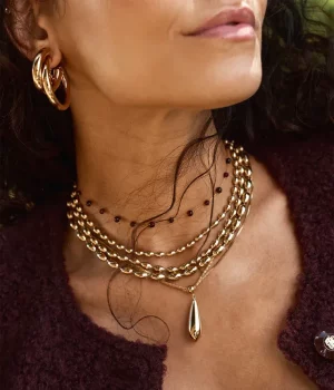 Collier Loryn - Acier Doré