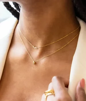 Collier Nerio - Acier Doré