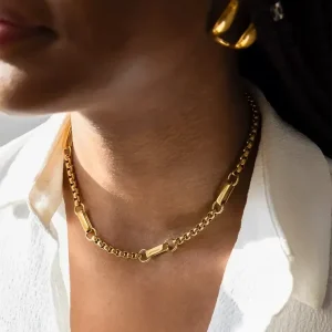 Collier Nobu - Acier Doré