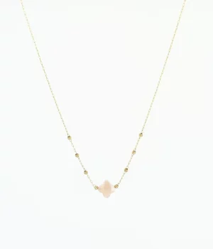 Collier Velasquez - Acier Doré | Pierre de Soleil