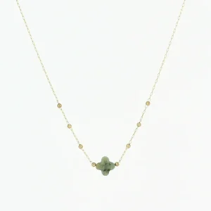 Collier Velasquez - Acier Doré | Turquoise Africaine