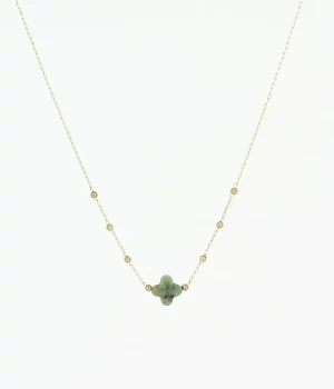 Collier Velasquez - Acier Doré | Turquoise Africaine
