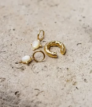 Earcuff Cétides - Acier Doré