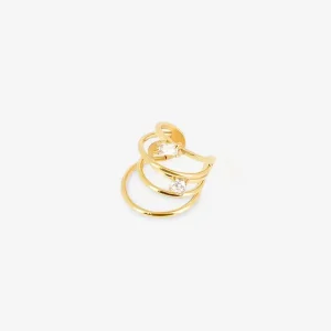 Earcuff Gabriela - Acier Doré