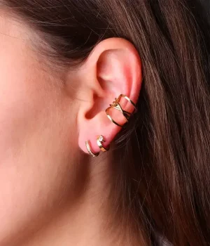 Earcuff Jimena - Acier Doré