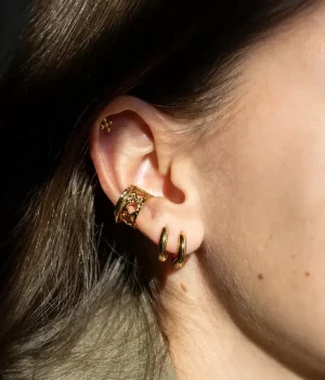 Earcuff Ludivine - Acier Doré