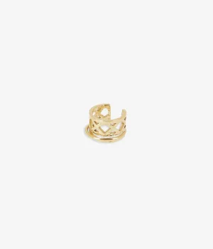 Earcuff Ludivine - Acier Doré