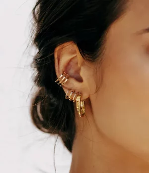 Earcuff Matt - Acier Doré