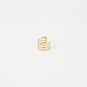 Earcuff Matt - Acier Doré