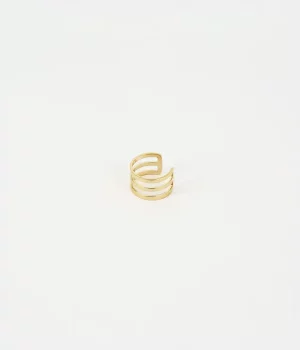 Earcuff Matt - Acier Doré