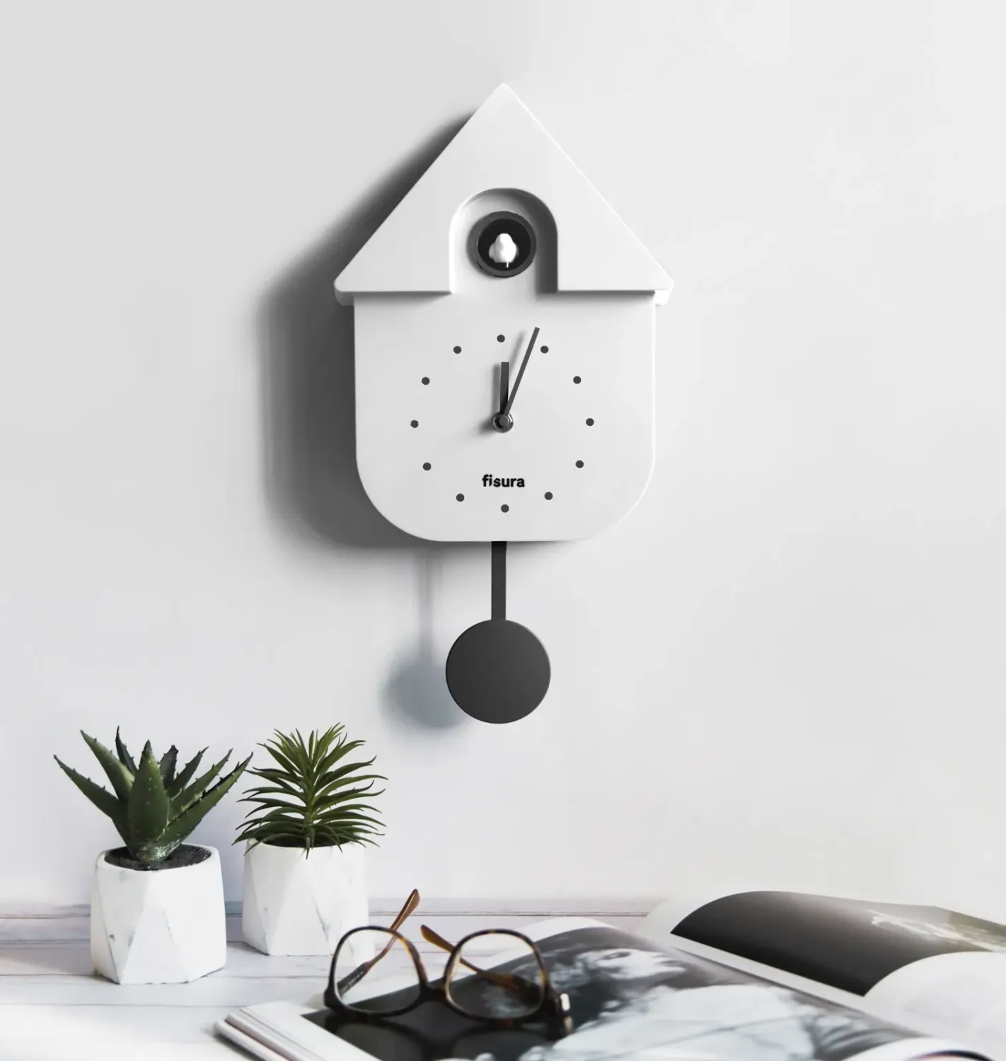 Horloge Cuckoo - Blanc