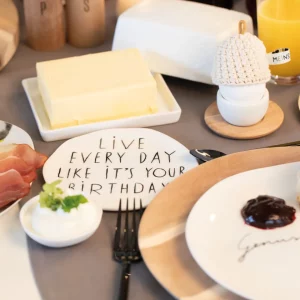 Petite Assiette "Live Every Day Like It's Your Birthday"