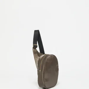 Sac asymétrique Kangourou Lin - Chestnut