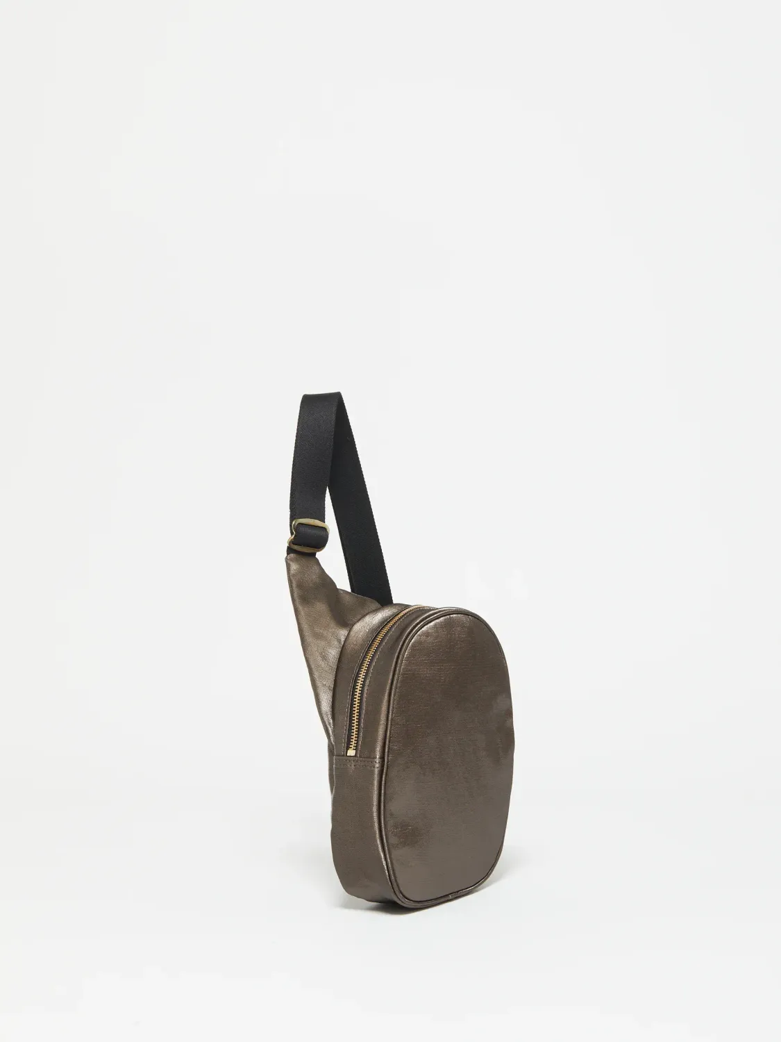 Sac asymétrique Kangourou Lin - Chestnut