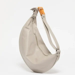 Sac demi-lune Luna Cuir - Grey