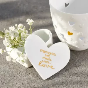Boîte cœur "Memories are made with love"