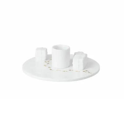 Bougeoir Porcelaine - Père Noël