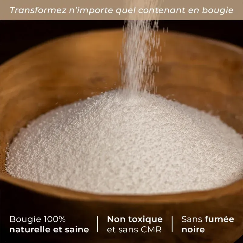 Bougie Perles de cire – Lotus Ambré