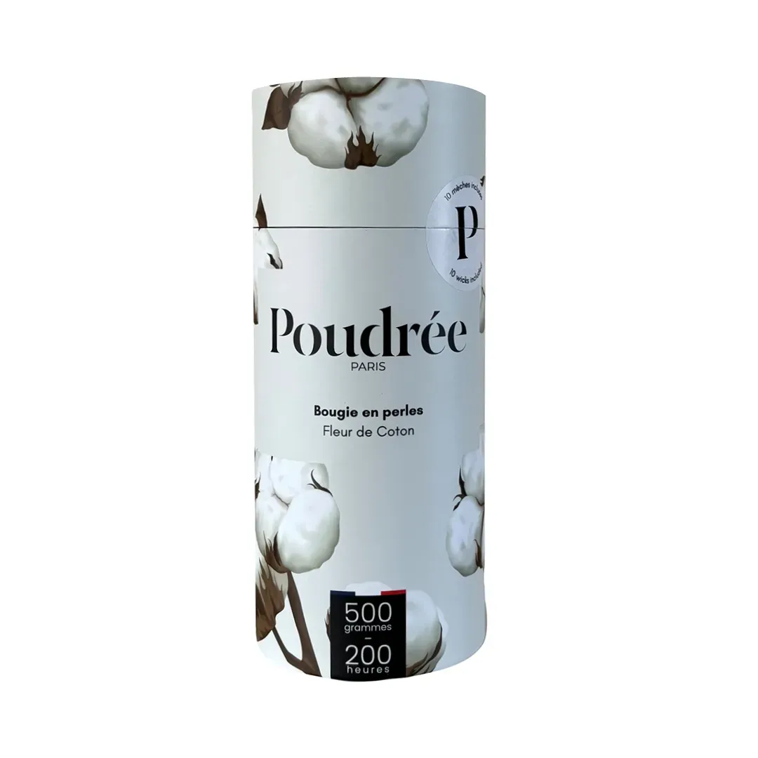 Bougie Perles de cire – Fleur de Coton