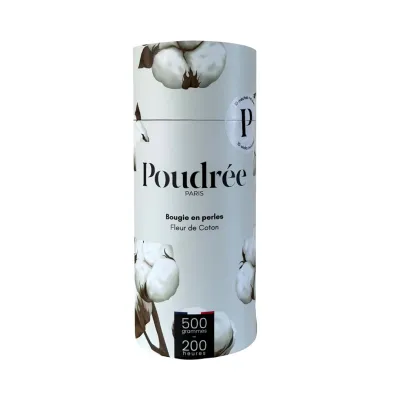 Bougie Perles de cire - Fleur de Coton