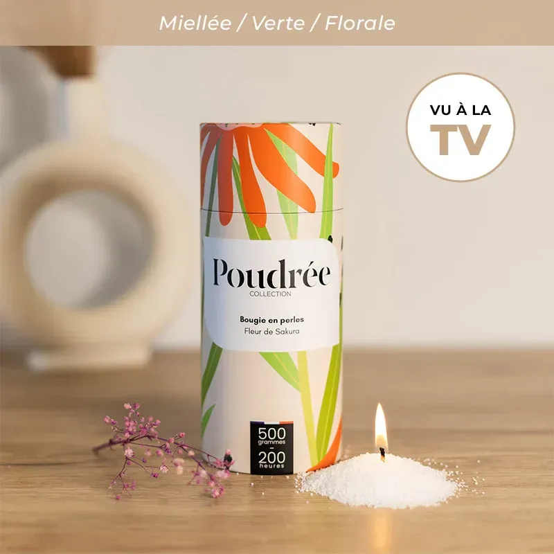 Bougie Perles de cire - Fleur de Sakura