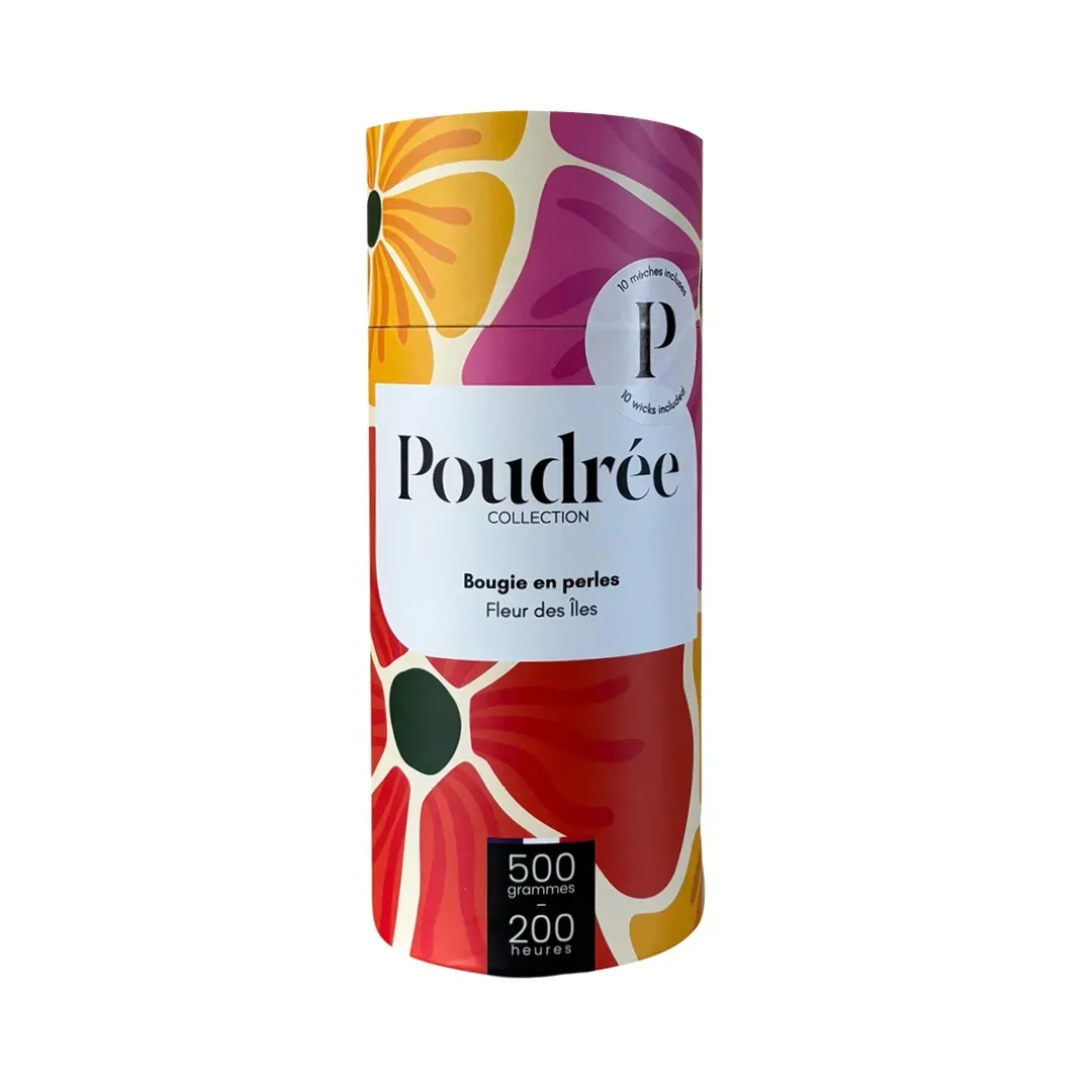 Bougie Perles de cire - Fleur des Iles