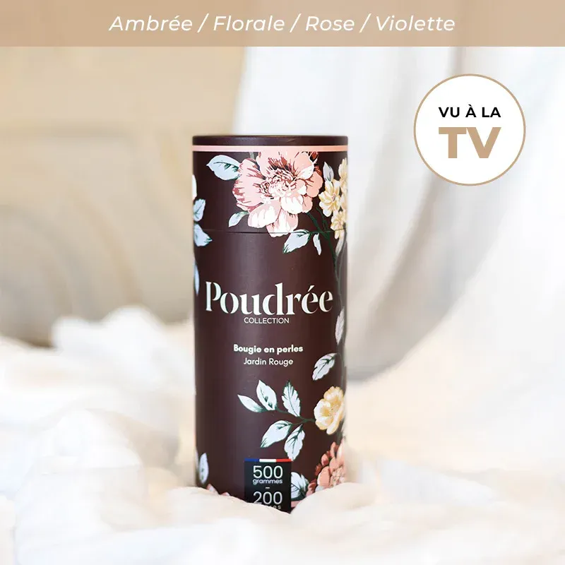 Bougie Perles de cire - Jardin Rouge