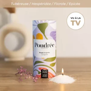 Bougie Perles de cire - Lys Agrumé