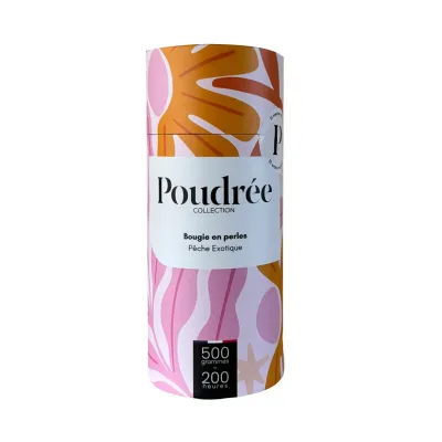Bougie Perles de cire - Pêche Exotique
