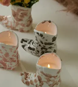 Bougie parfumée Cowboy Boot - Cactus Flower