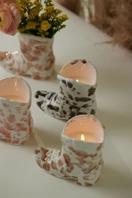 Bougie parfumée Cowboy Boot - Cactus Flower