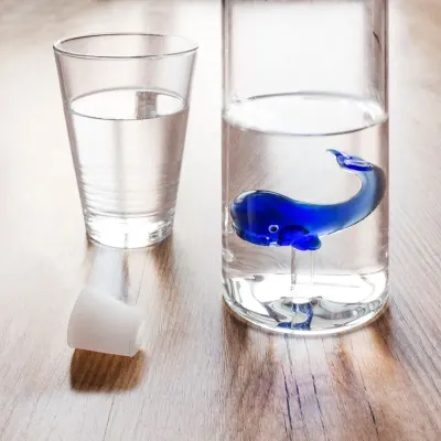 Bouteille en verre - Blue Whale