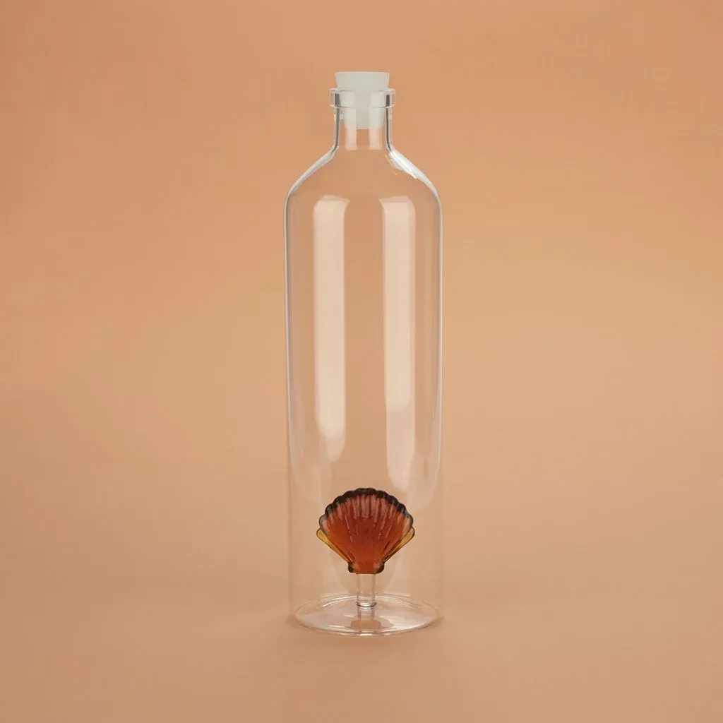 Bouteille en verre - Shell Ambre