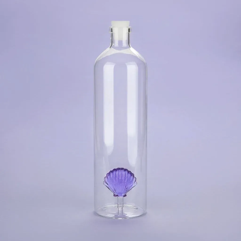 Bouteille en verre - Shell Lila