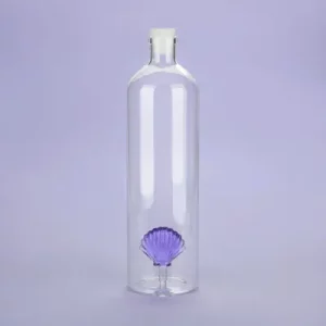Bouteille en verre - Shell Lila