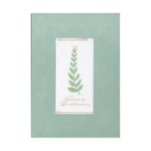 Carte Feuille - Happy Birthday
