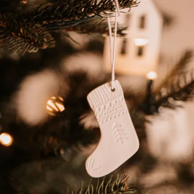 Décoration à suspendre - Chaussette d'Hiver