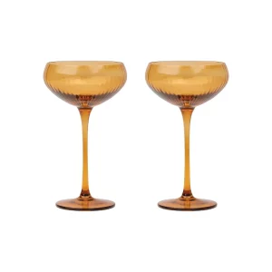 Duo de Verres Lou Coupe - Ambre
