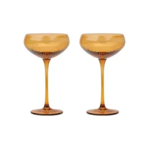 Duo de Verres Lou Coupe - Ambre