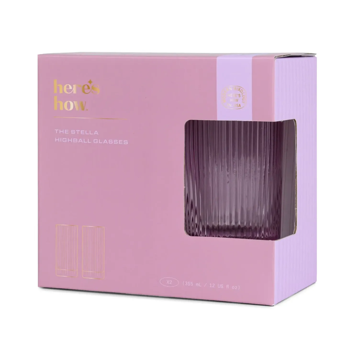 Duo de Verres The Stella - Lila