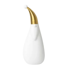 Figurine Porcelaine - Grand Père Noël Bonnet Doré