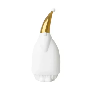 Figurine Porcelaine - Père Noël Bonnet Doré