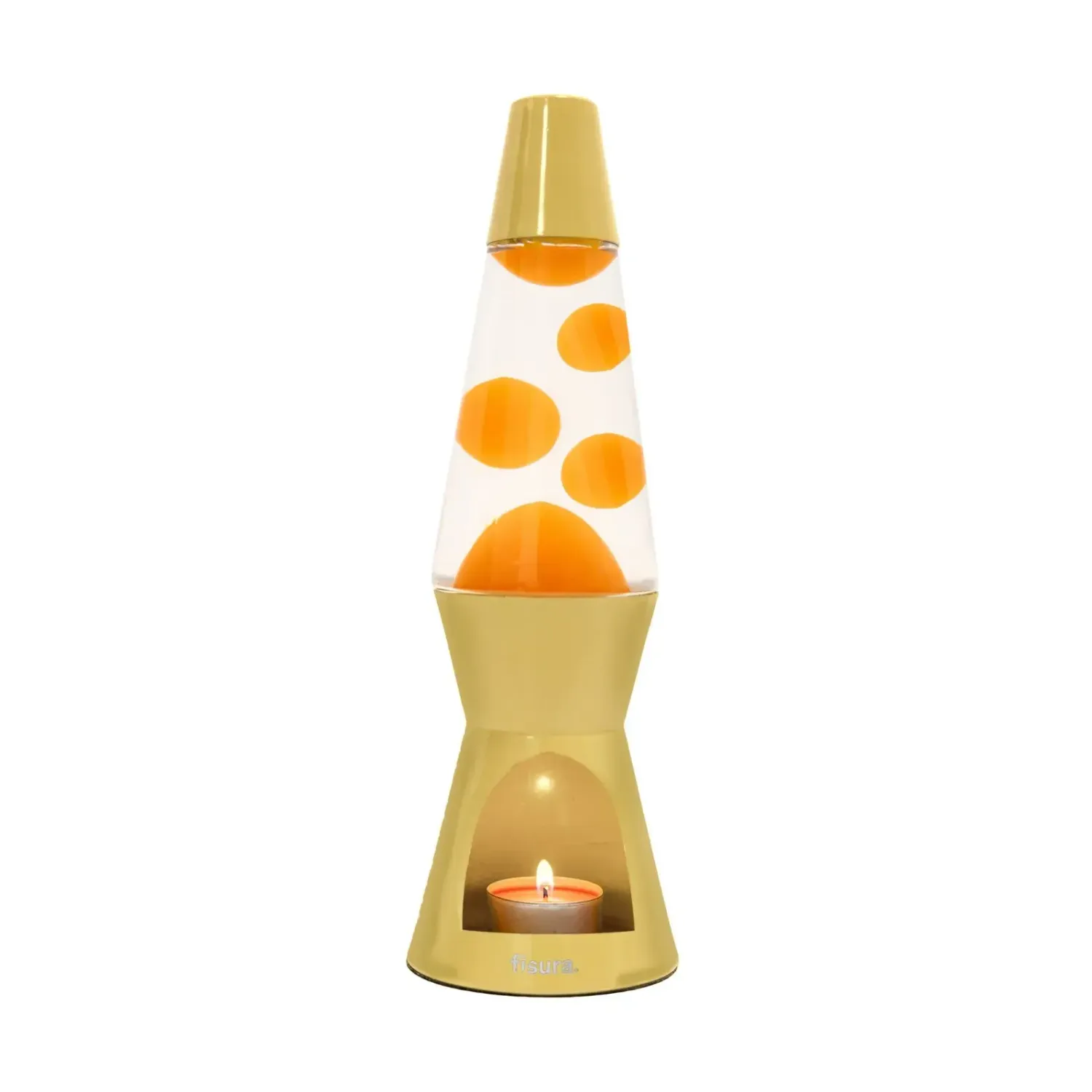 Lampe Lave à bougie – Jaune