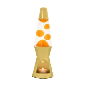 Lampe Lave à bougie - Jaune