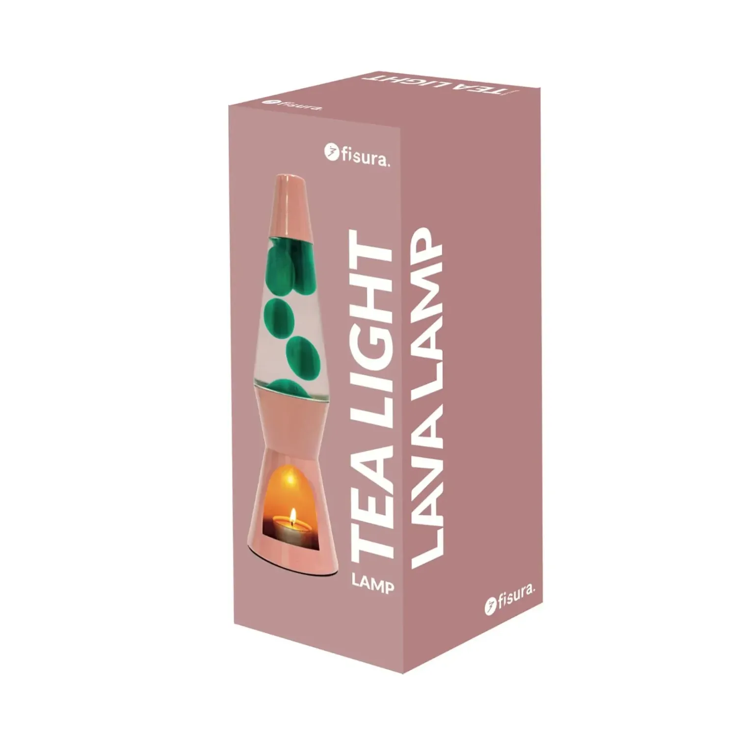 Lampe Lave à bougie – Rose & Vert