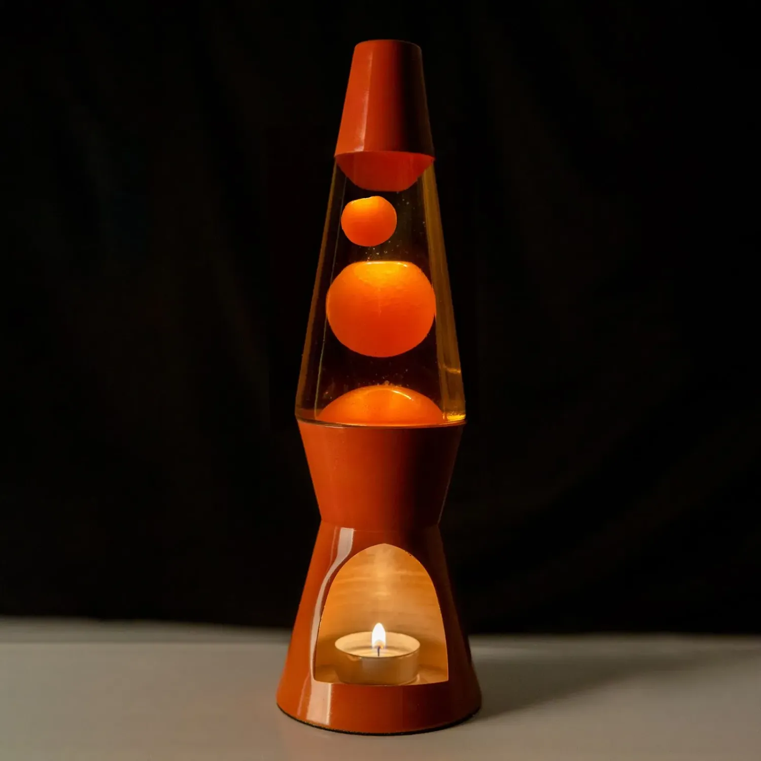 Lampe Lave à bougie - Teracotta