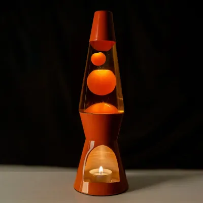 Lampe Lave à bougie - Teracotta