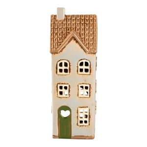 Maison-photophore Scandinave – Céramique grise