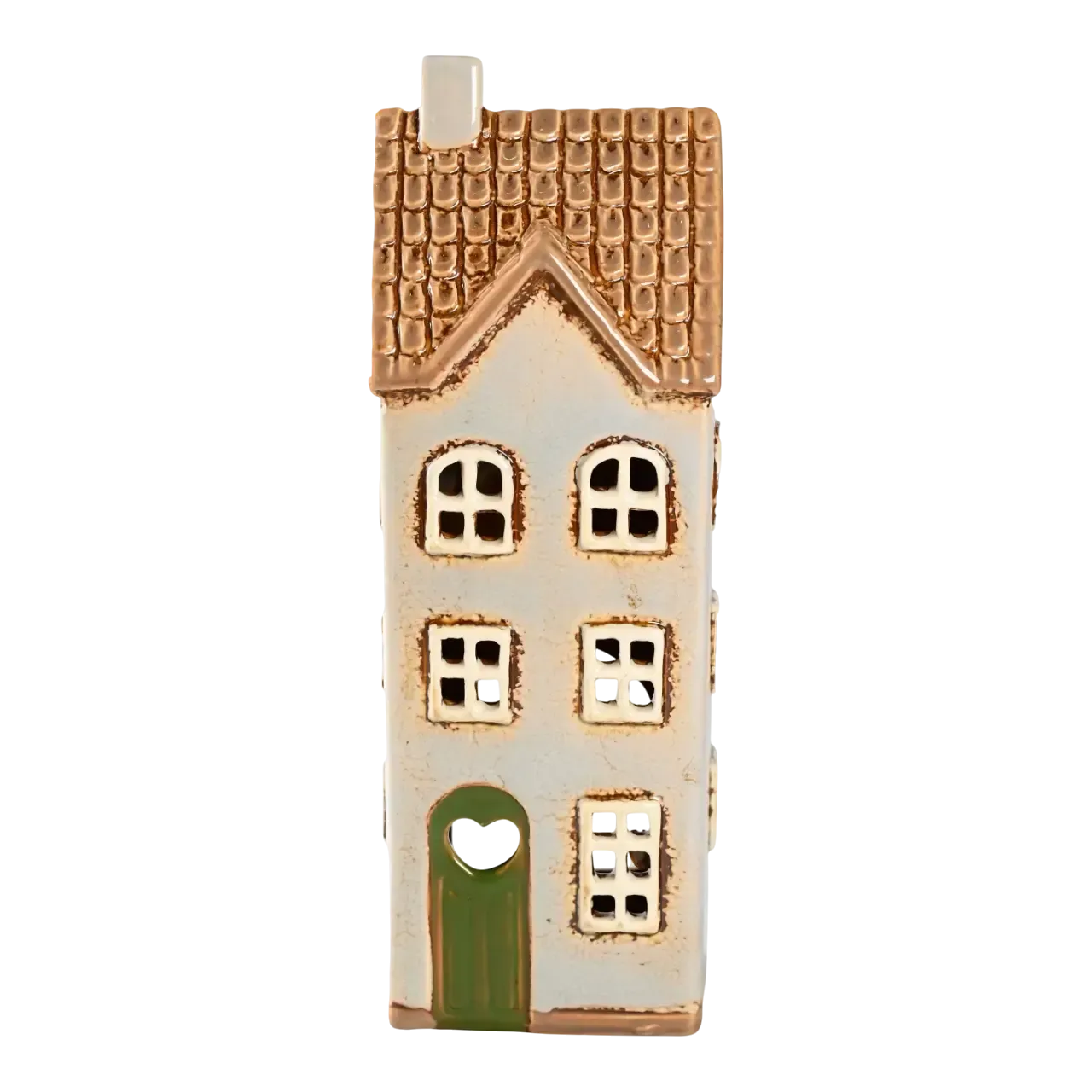 Maison-photophore Scandinave – Céramique grise